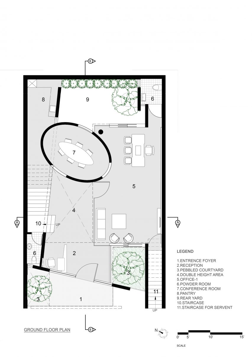 Ground floor plan of Office 543 by Charged Voids