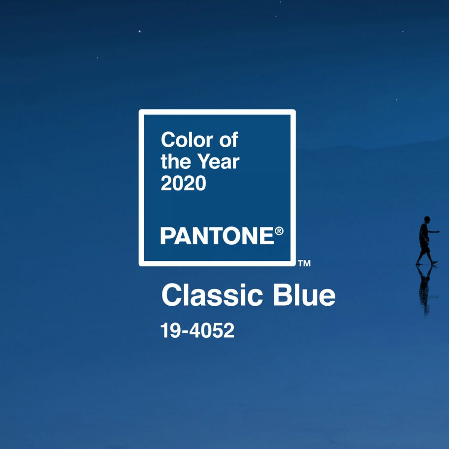 Pantone colour of the year 2020 is Classic Blue