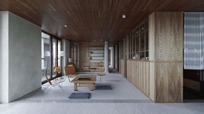 Shakespeare Tower apartment by Takero Shimazaki Architects
