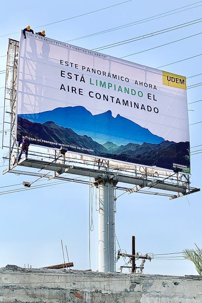 Smog Eating Billboard by Studio Roosegaarde