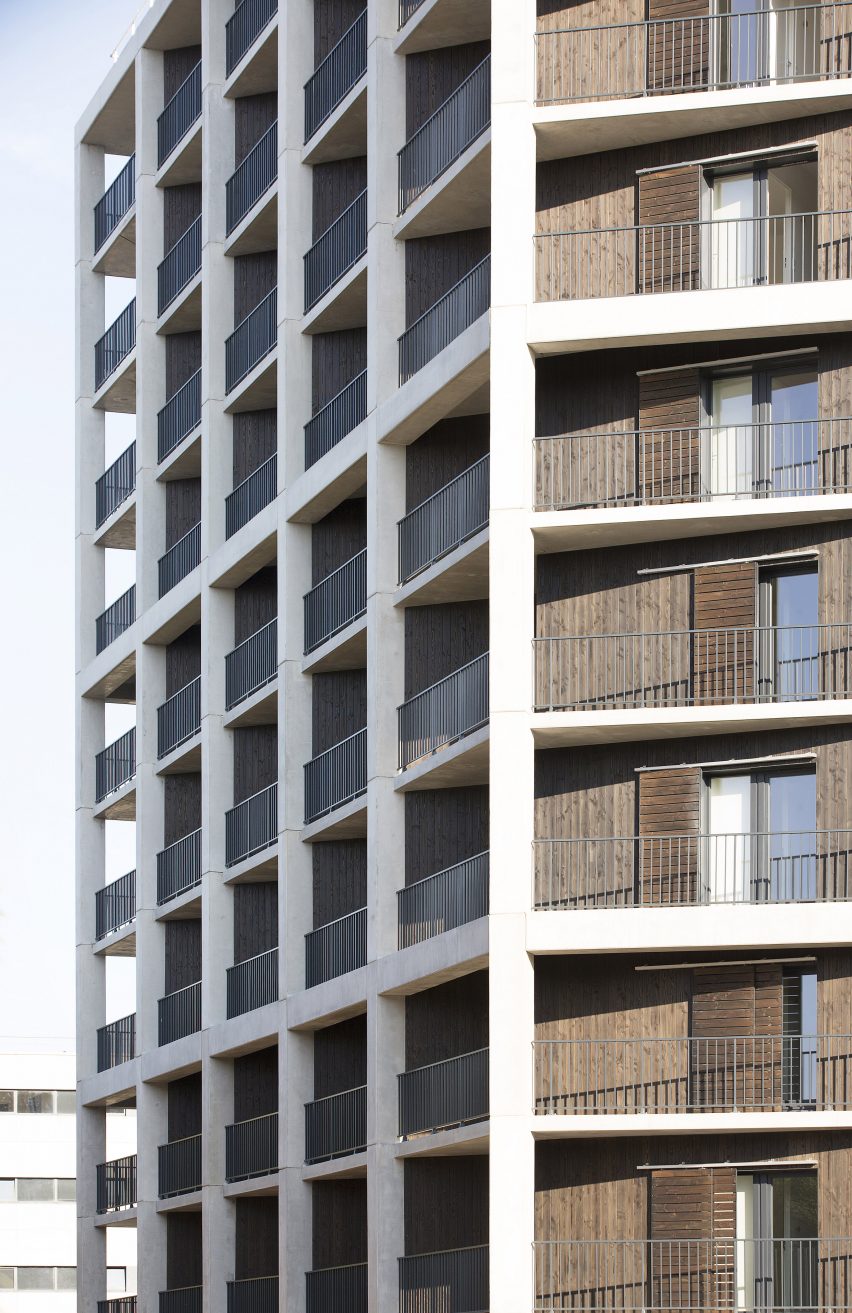 Student housing block by Atelier Villemard et Associés (AVA) in Champs-sur-Marne