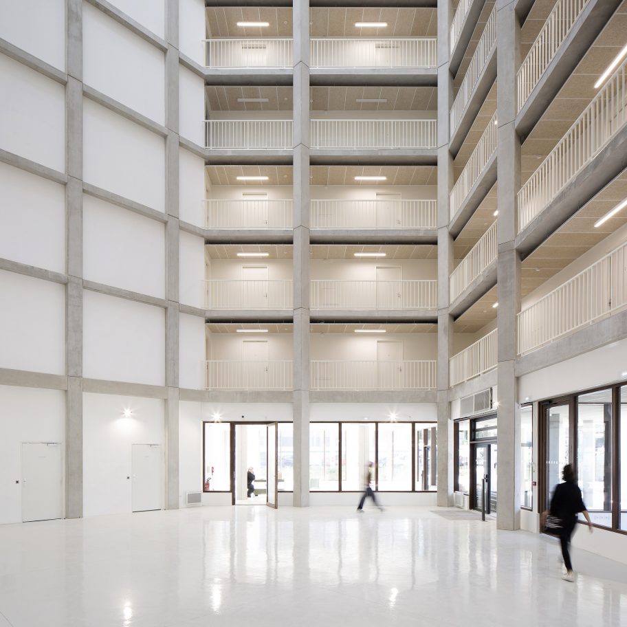 Student housing block by Atelier Villemard et Associés (AVA) in Champs-sur-Marne