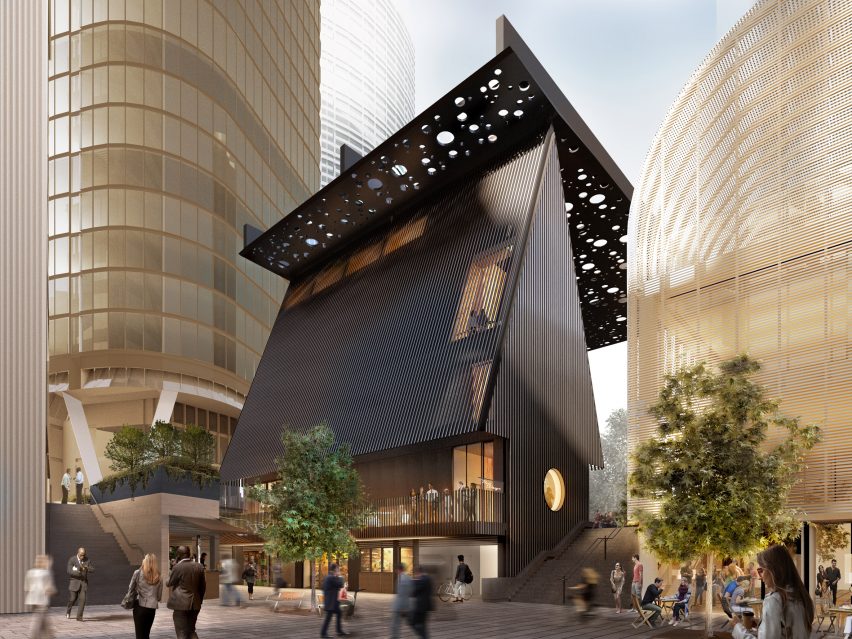 Sydney Plaza by Adjaye Associates and Daniel Boyd