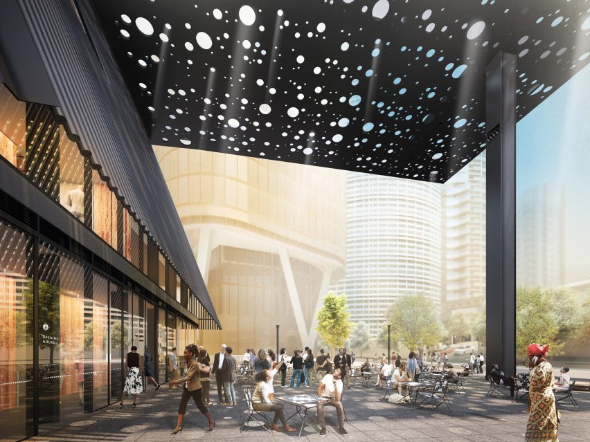 Sydney Plaza by Adjaye Associates and Daniel Boyd