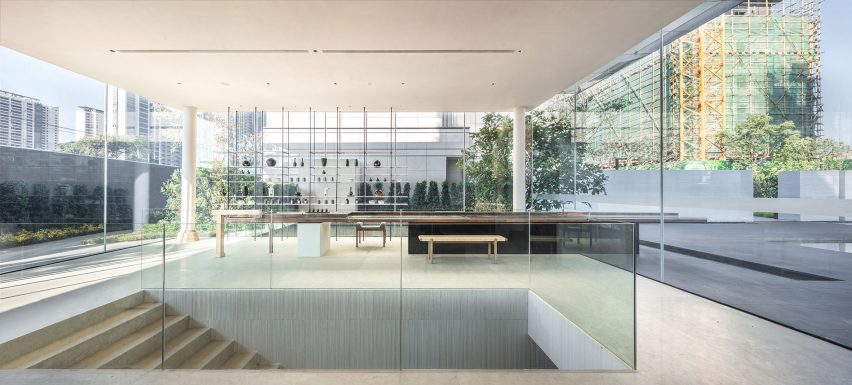 TEA Community Centre by Waterfrom Design entrance pavilion