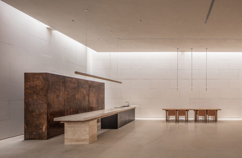 TEA Community Centre by Waterfrom Design dining space