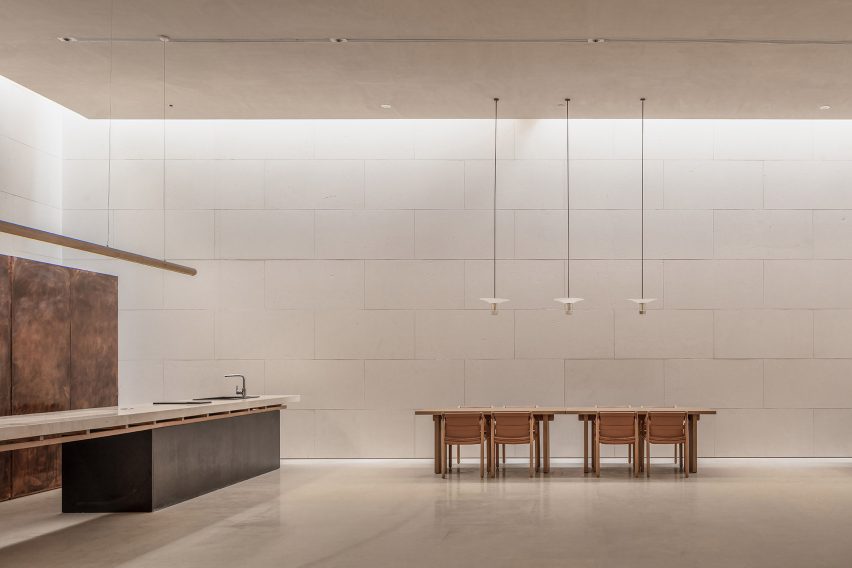 TEA Community Centre by Waterfrom Design dining space