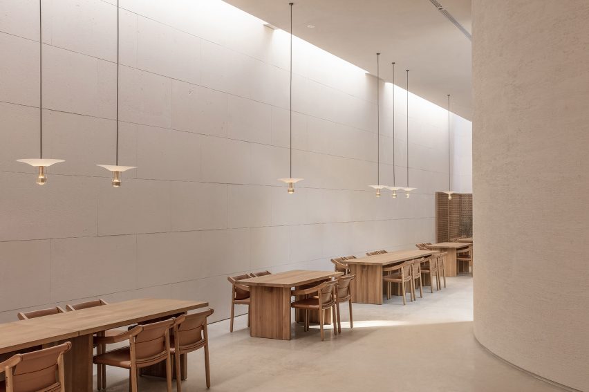 TEA Community Centre by Waterfrom Design dining space