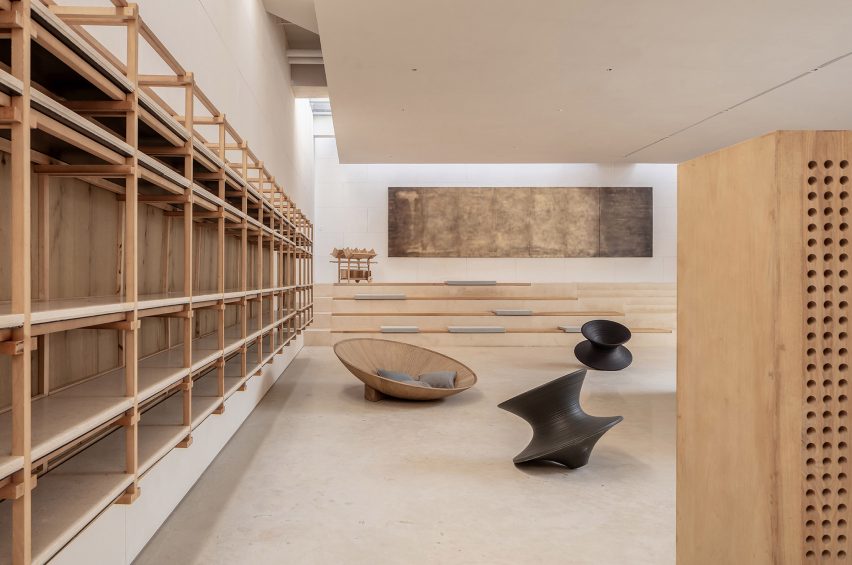 TEA Community Centre by Waterfrom Design reading area