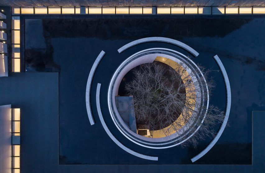 TEA Community Centre by Waterfrom Design aerial view