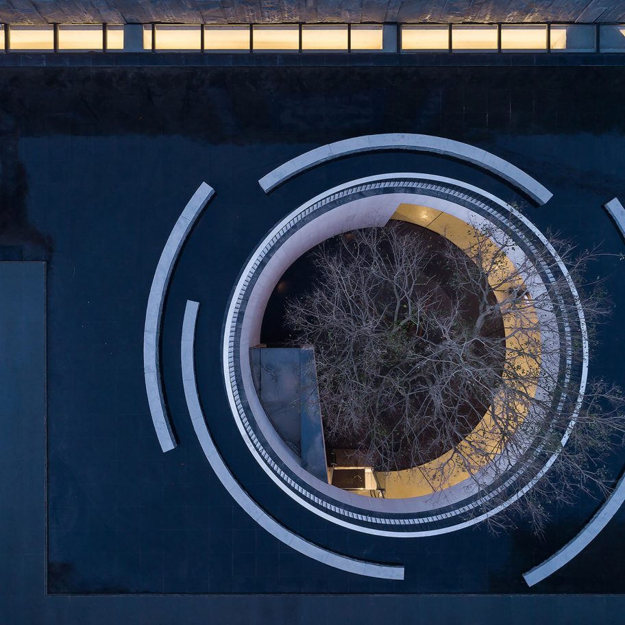 TEA Community Centre by Waterfrom Design aerial view