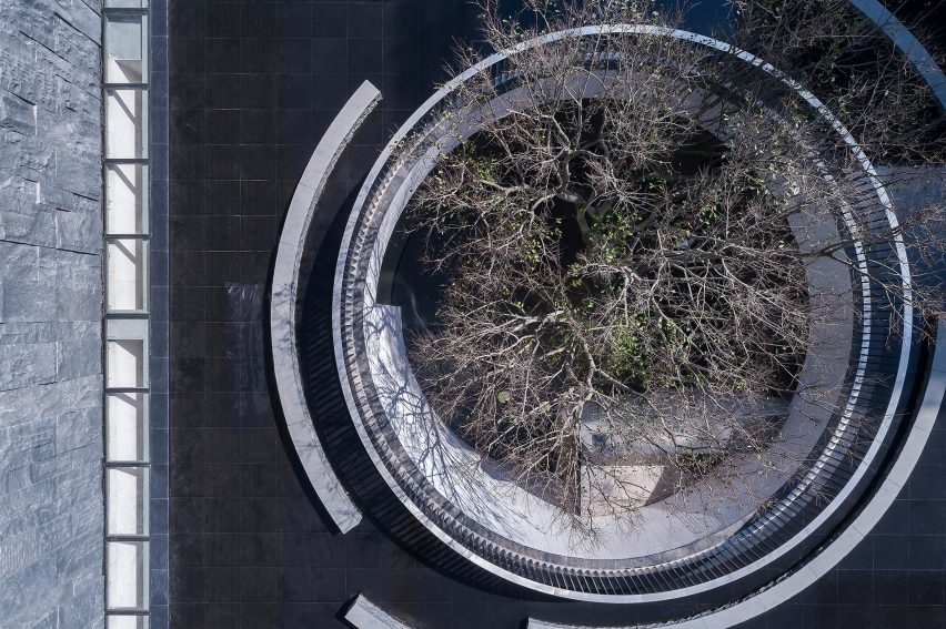 TEA Community Centre by Waterfrom Design aerial view