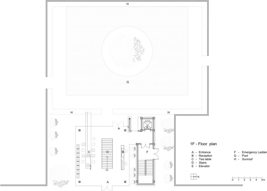 TEA Community Centre by Waterfrom Design ground floor plan