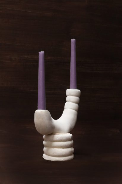 Tessa Silva creates compostable homeware from surplus milk and chalk