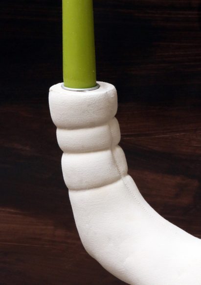 Tessa Silva creates compostable homeware from surplus milk and chalk