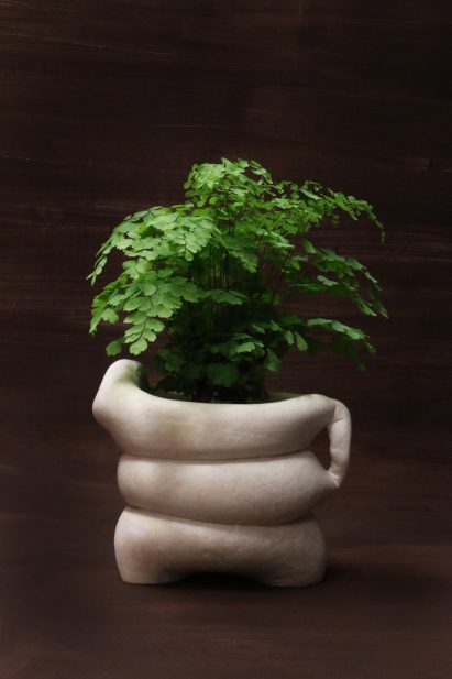 Tessa Silva creates compostable homeware from surplus milk and chalk