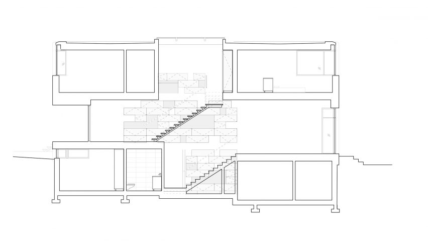 The Brick House by Campos Studio Section