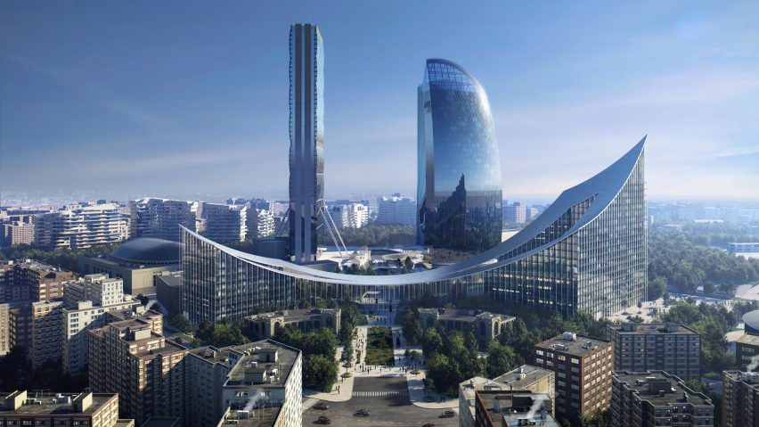 The Portico for CityLife in Milan by BIG
