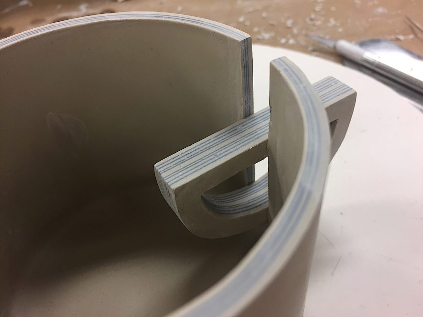 Yuting Chang turns blue-and-white porcelain inside out to make tableware