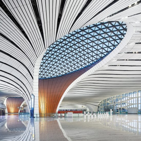 Dezeen's top 10 Chinese architecture projects of 2019: Beijing Daxing International Airport, Beijing, by Zaha Hadid Architects