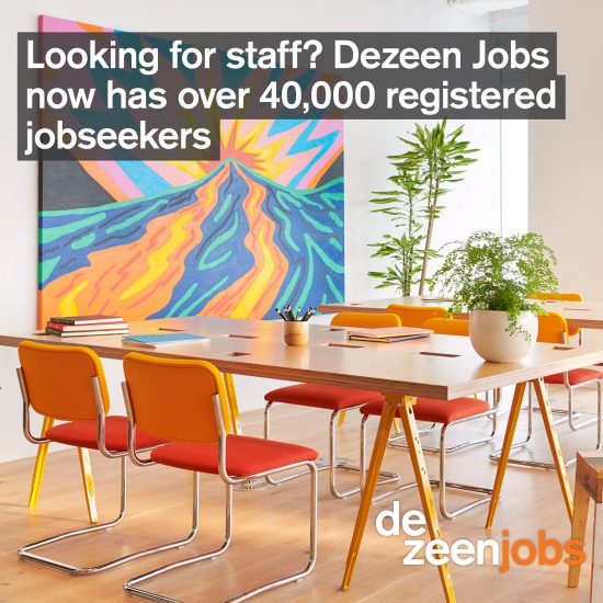 Dezeen Jobs now has over 40,000 jobseeker accounts!