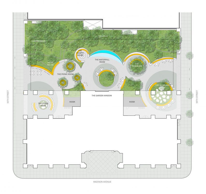 550 Madison garden by Snohetta