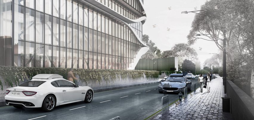 Aũra air purifying towers by Studio Symbiosis
