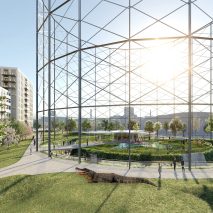 Alligator park in a gas holder by Avanton