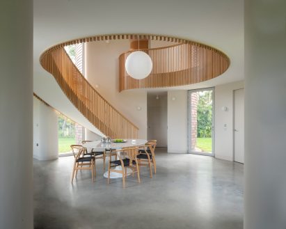 Bumpers Oast house by ACME dining space
