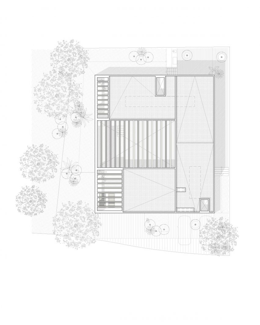 Casa Ombra by Cadaval and Sola Morales Roof Plan