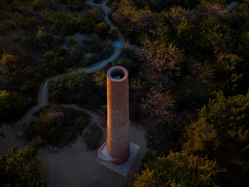 Chimney Casa Wabi by Alberto Kalach