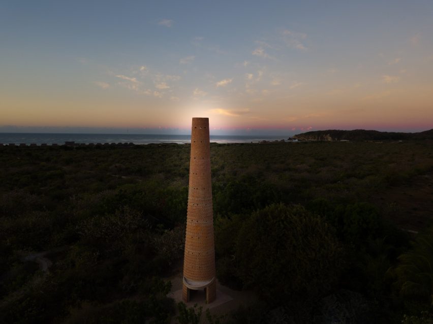 Chimney Casa Wabi by Alberto Kalach