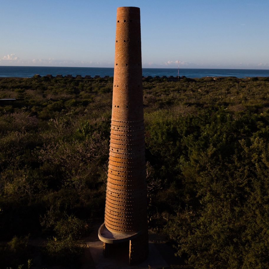 Chimney Casa Wabi by Alberto Kalach