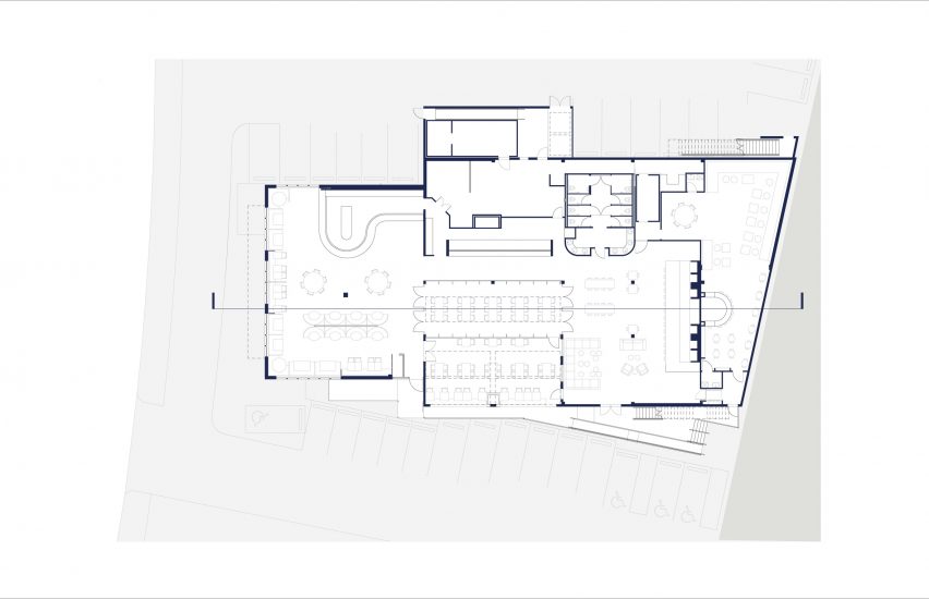 Eberly restaurant by Clayton & Little Floor Plan