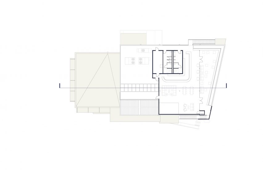 Eberly restaurant by Clayton & Little Roof Plan