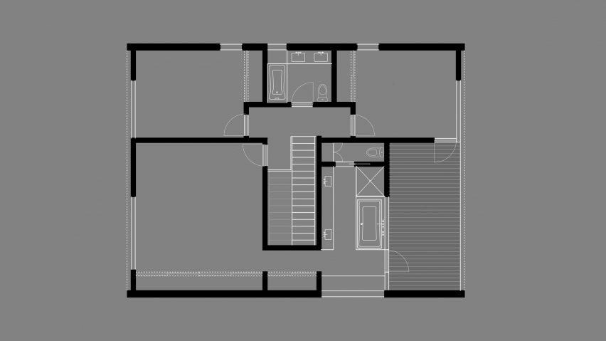 Echo House by Aaron Neubert Architects Third Floor Plan