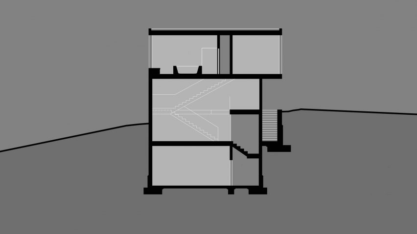 Echo House by Aaron Neubert Architects Section