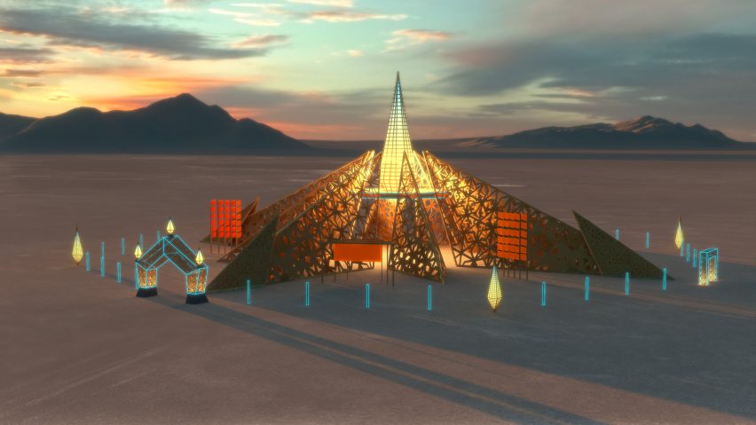 Empyrean Burning Man by Laurence Verbeck and Sylvia Adrienne Lisse
