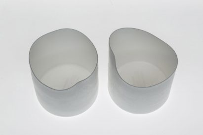 Gregg Moore makes restaurant's tableware with waste bones from kitchen