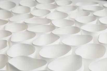 Gregg Moore makes restaurant's tableware with waste bones from kitchen