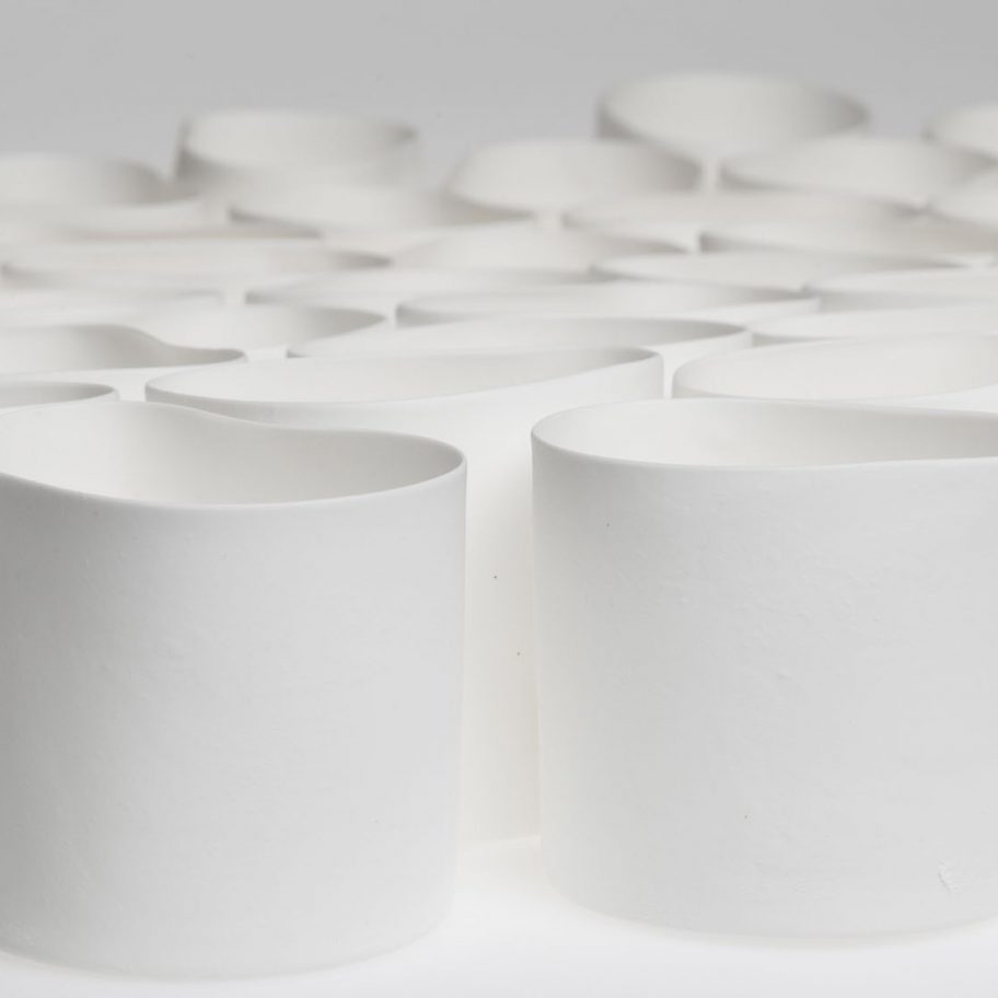 Gregg Moore makes restaurant's tableware with waste bones from kitchen