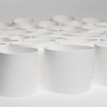 Gregg Moore makes restaurant's tableware with waste bones from kitchen