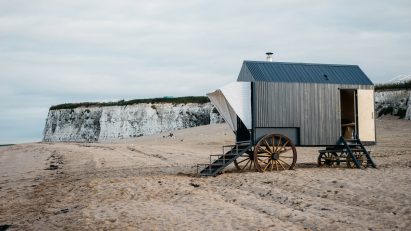 Victorian bathing machine by Haeckels