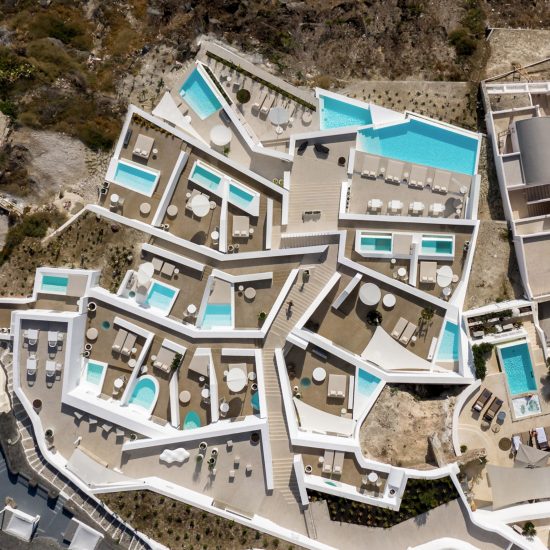 Saint Hotel in Santorini by Kapsimalis Architects