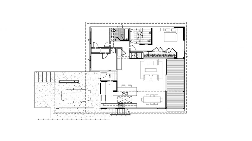 Irwin Caplan’s Laurelhurst House by SHED First Floor Plan