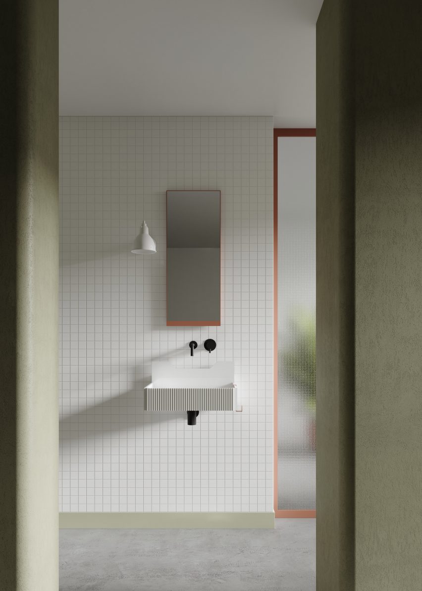 Frieze bathroom basins by Marcante Testa for Ex.t