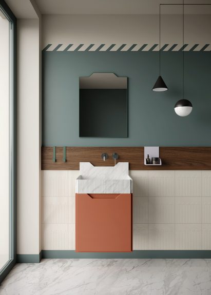 Frieze bathroom basins by Marcante Testa for Ex.t