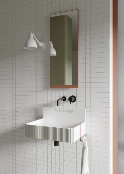 Frieze bathroom basins by Marcante Testa for Ex.t