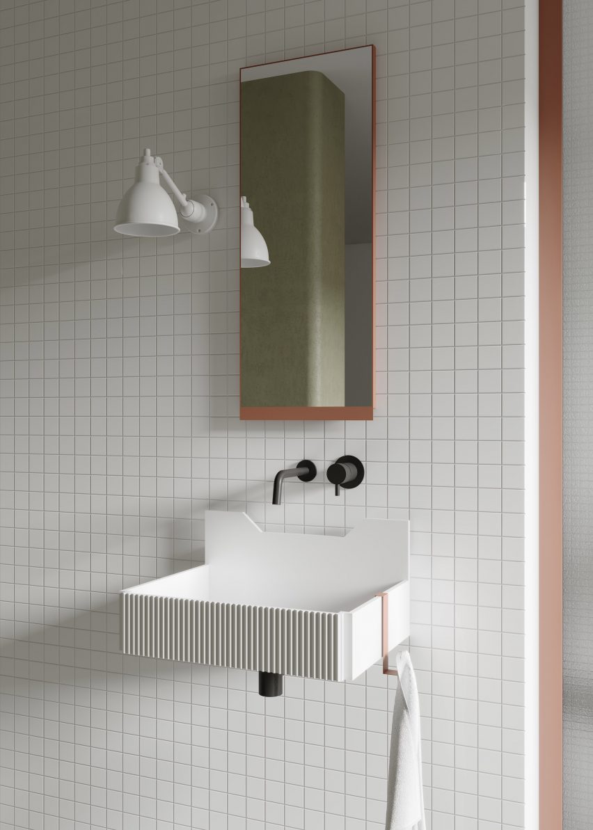 Frieze bathroom basins by Marcante Testa for Ex.t