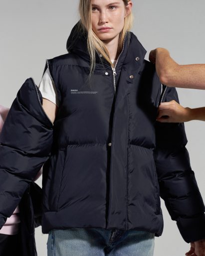 Pangaia's puffer jackets are filled with wildflowers rather than down